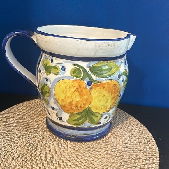 JAY WILLFRED OF ANDREA BY SADEK Hand painted Italian Decorative Pitcher - Picture 4 of 7